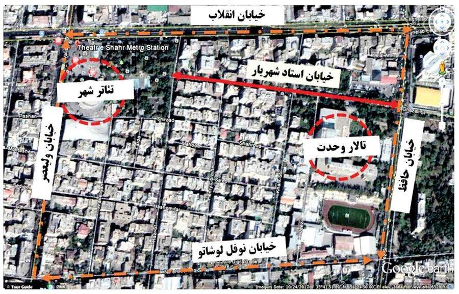 آخرین جزئیات از احداث پهنه رودکی، ساخت راستا نابینایان در پیاده راه شهریار