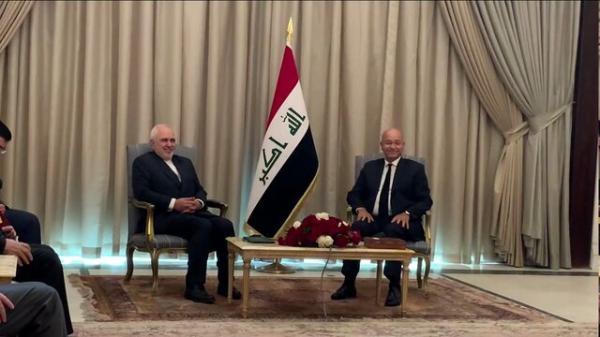 ظریف با برهم صالح ملاقات کرد